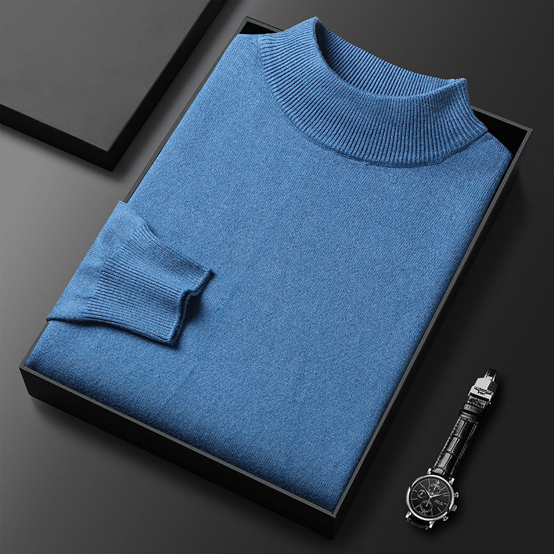 Landon Men's Half-Zip Knit Sweater – Warm Soft Pullover with Mock Neck & Modern Fit
