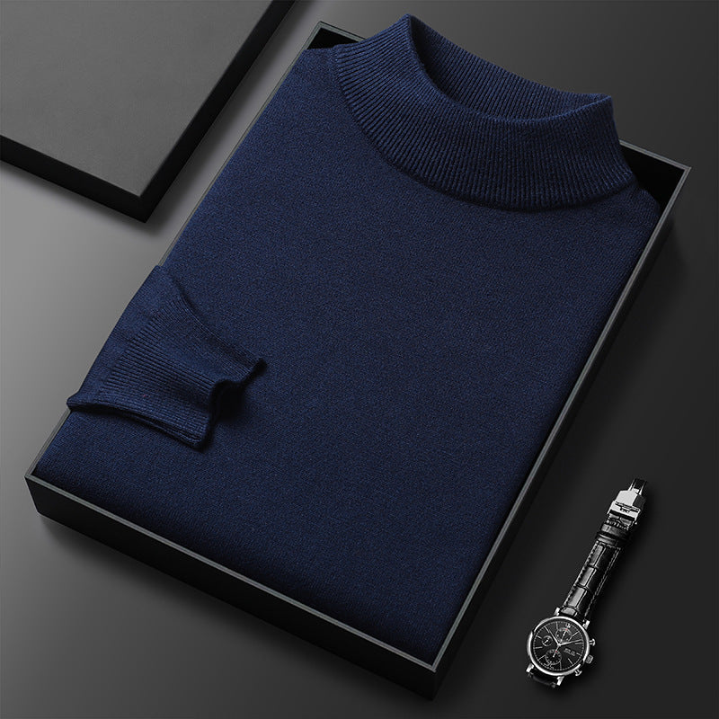 Landon Men's Half-Zip Knit Sweater – Warm Soft Pullover with Mock Neck & Modern Fit