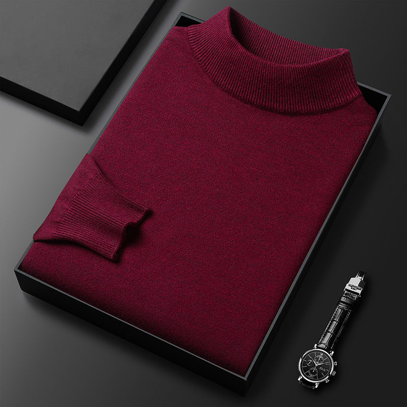 Landon Men's Half-Zip Knit Sweater – Warm Soft Pullover with Mock Neck & Modern Fit