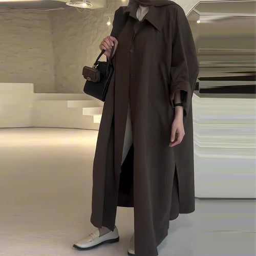Camila Women’s Oversized Long Coat – Warm Winter Jacket with Relaxed Elegant Fit