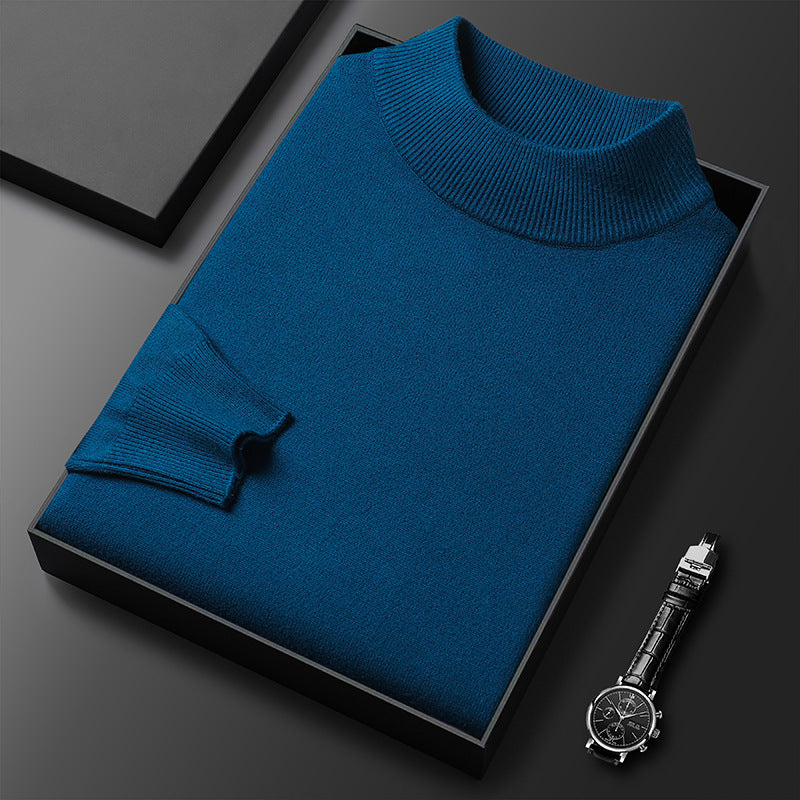 Landon Men's Half-Zip Knit Sweater – Warm Soft Pullover with Mock Neck & Modern Fit
