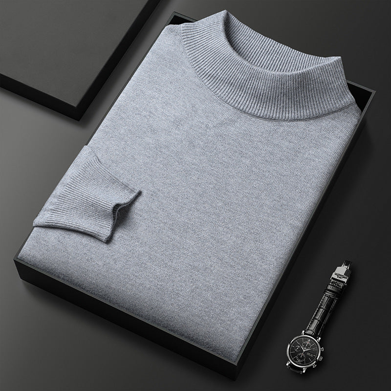 Landon Men's Half-Zip Knit Sweater – Warm Soft Pullover with Mock Neck & Modern Fit