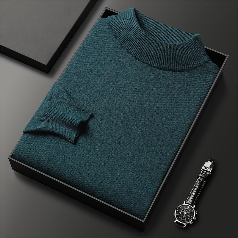 Landon Men's Half-Zip Knit Sweater – Warm Soft Pullover with Mock Neck & Modern Fit