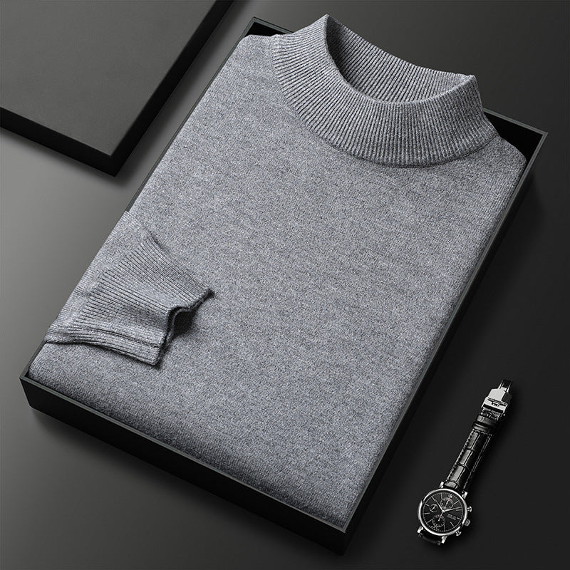 Landon Men's Half-Zip Knit Sweater – Warm Soft Pullover with Mock Neck & Modern Fit