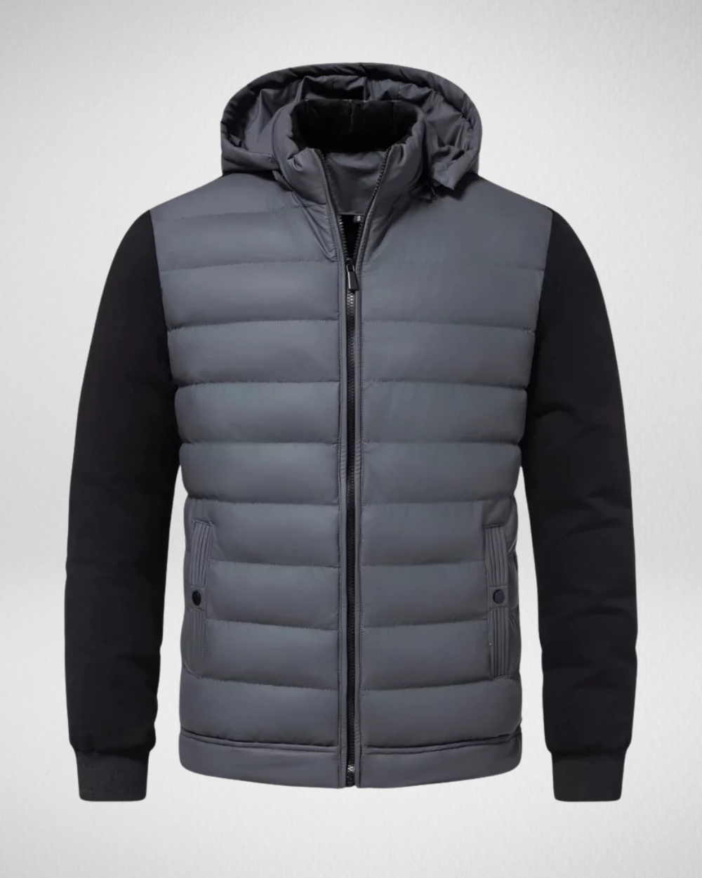 Rafael Men's Quilted Jacket – Lightweight Zip-Up Coat with Warm Lining