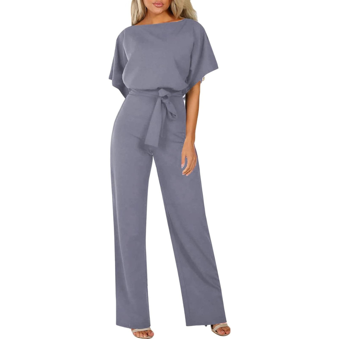 Isabelle Women's Minimalist Jumpsuit – Elegant One-Piece Outfit with Relaxed Fit & Timeless Style