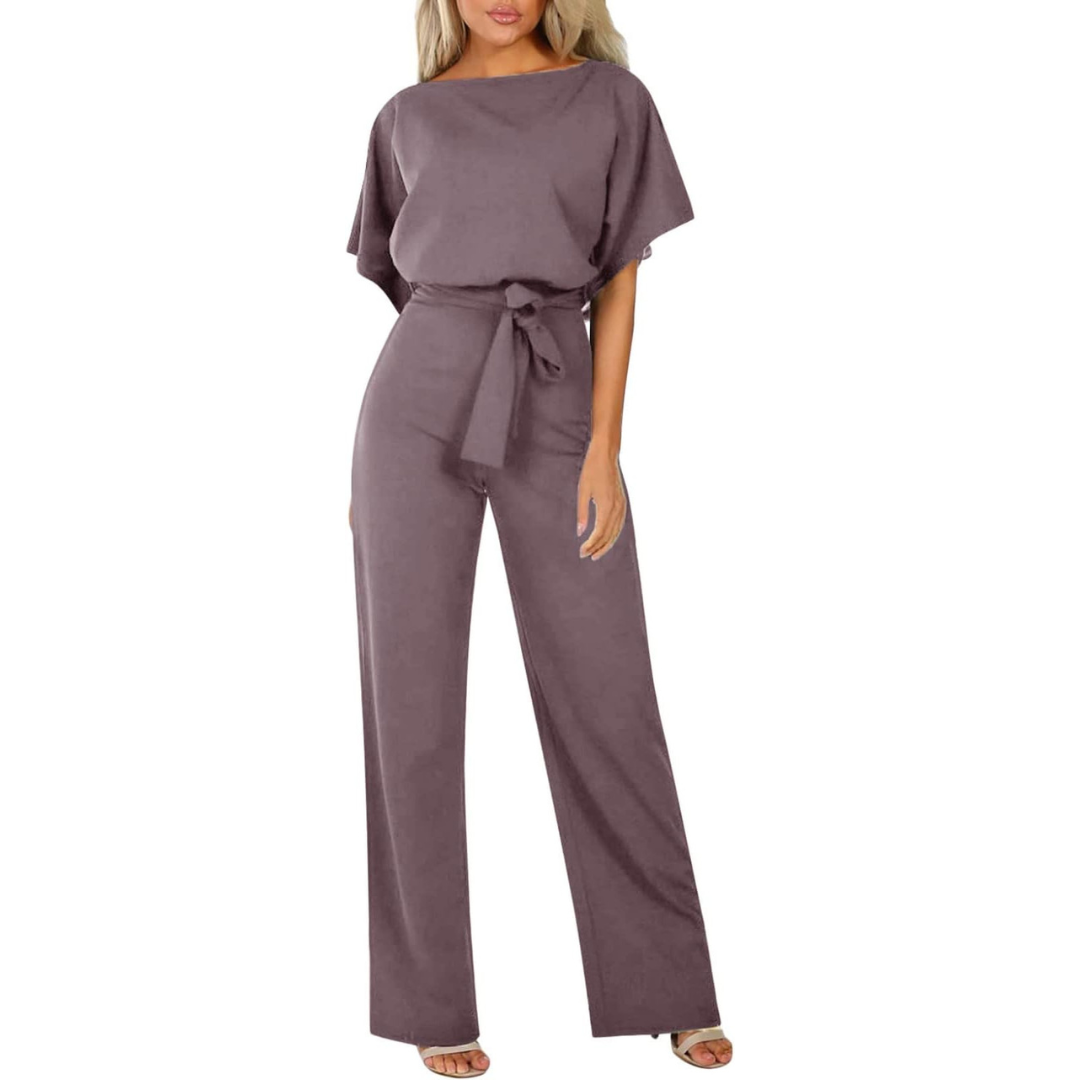 Isabelle Women's Minimalist Jumpsuit – Elegant One-Piece Outfit with Relaxed Fit & Timeless Style