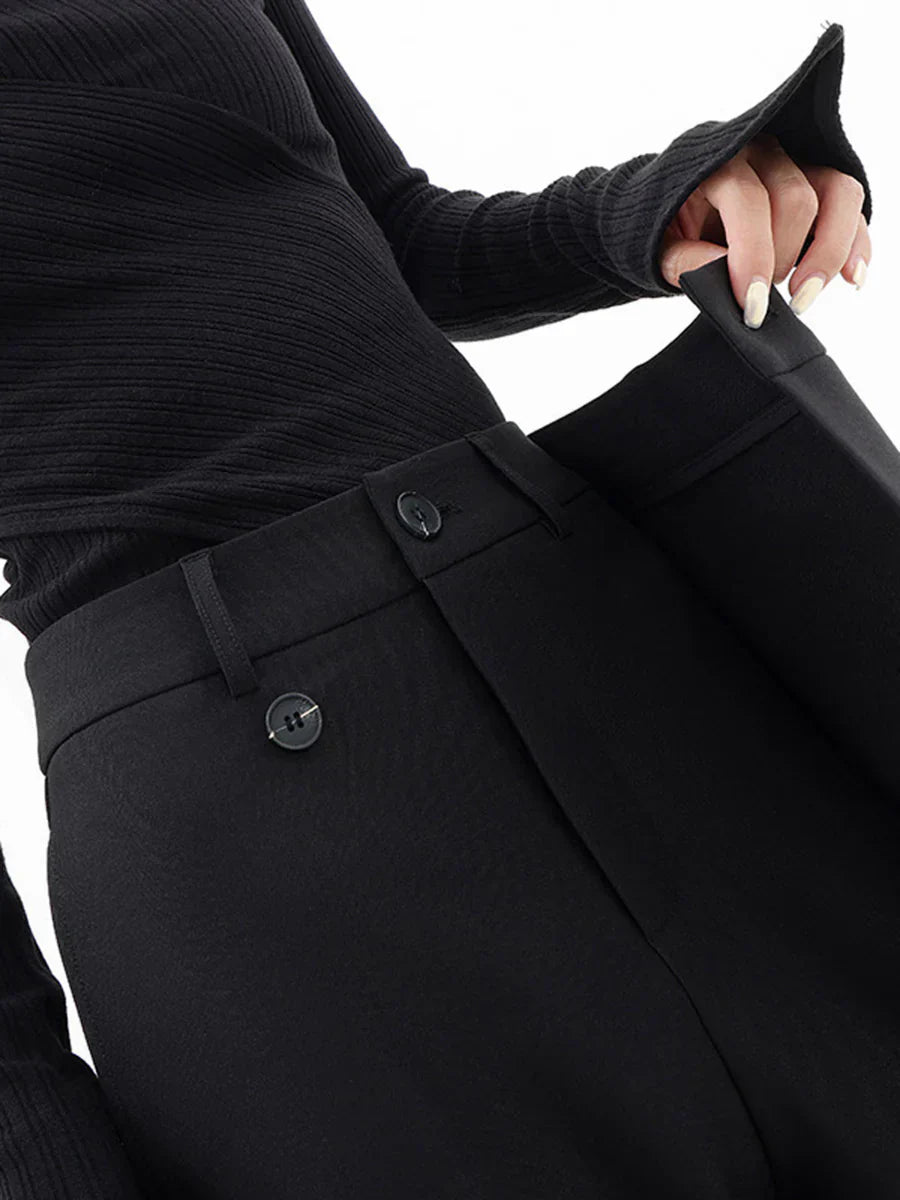 Emma Women’s Wide Leg Trousers – Breathable Loose Fit Casual Baggy Summer Pants