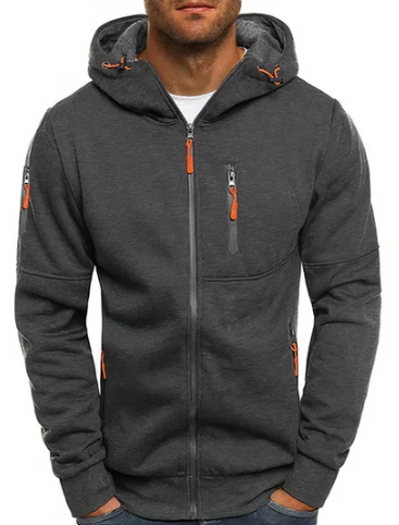 Cedric Men's Zip-Up Hoodie – Premium Cotton Blend Hoodie with Modern Comfort