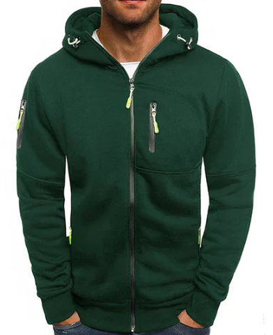 Cedric Men's Zip-Up Hoodie – Premium Cotton Blend Hoodie with Modern Comfort