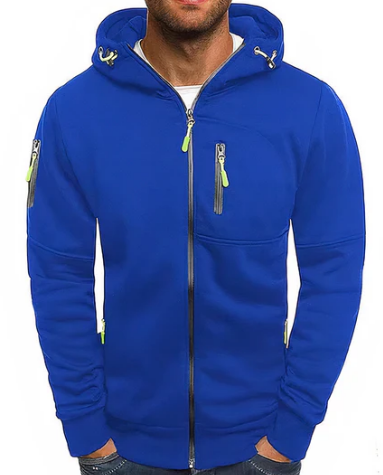 Cedric Men's Zip-Up Hoodie – Premium Cotton Blend Hoodie with Modern Comfort