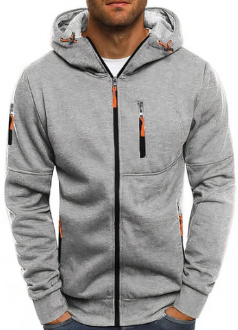 Cedric Men's Zip-Up Hoodie – Premium Cotton Blend Hoodie with Modern Comfort