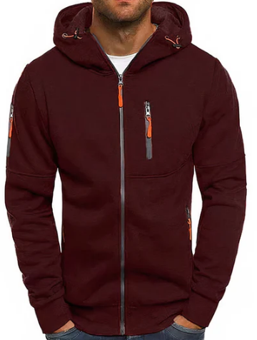 Cedric Men's Zip-Up Hoodie – Premium Cotton Blend Hoodie with Modern Comfort