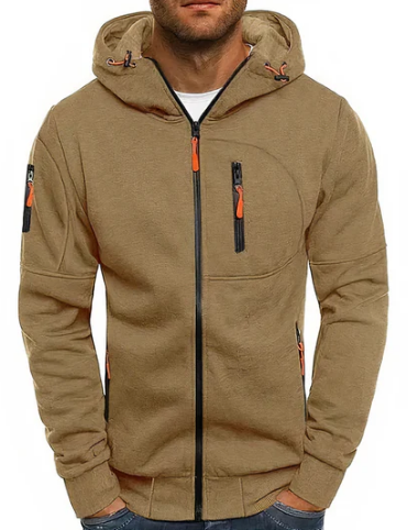 Cedric Men's Zip-Up Hoodie – Premium Cotton Blend Hoodie with Modern Comfort