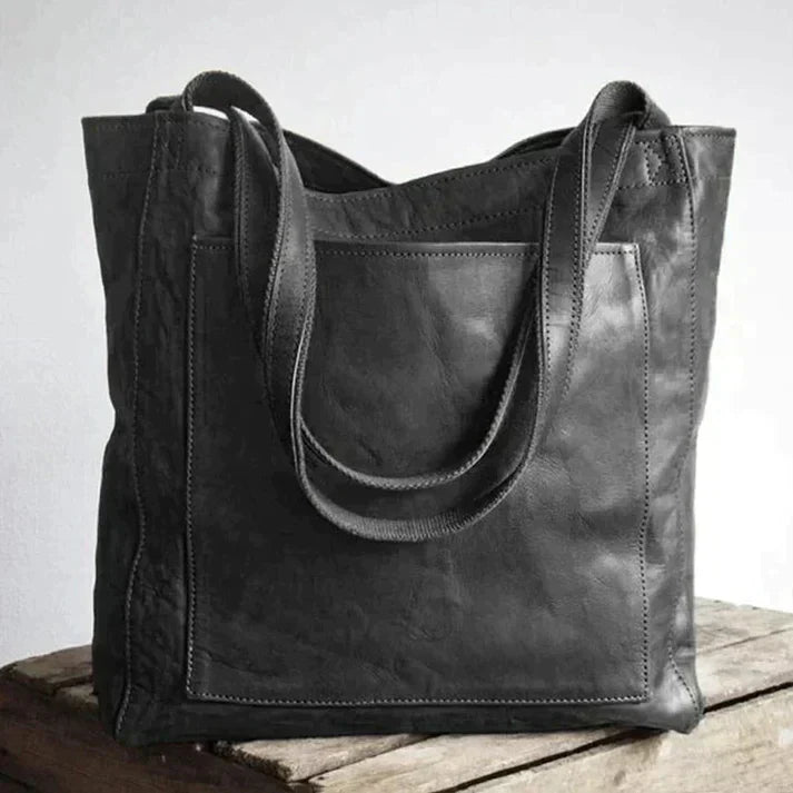 Vivienne Women's Genuine Leather Tote Bag – Spacious Shoulder Handbag with Organized Compartments