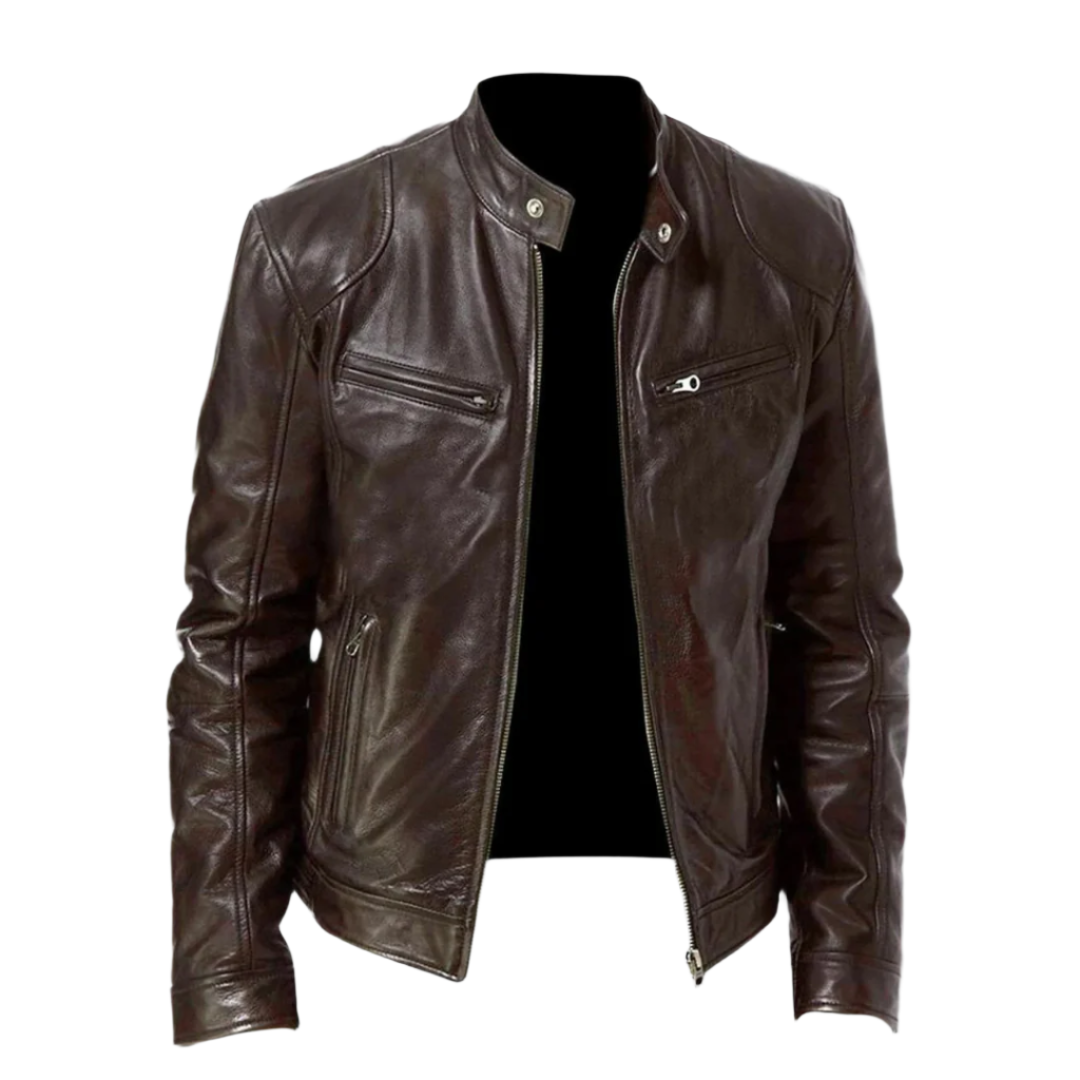 Tristan Men's Genuine Leather Jacket – Timeless Premium Outerwear with Modern Comfort