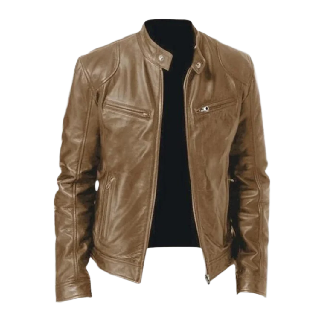 Tristan Men's Genuine Leather Jacket – Timeless Premium Outerwear with Modern Comfort
