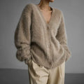 Natalie Women's Cashmere Sweater – Relaxed Refined Cardigan & Timeless Cozy Comfort