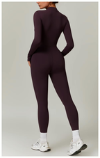 Tessa Women's Winter Onesie – Cozy Fleece-Lined Jumpsuit with Flexible Fabric and Adjustable Neckline