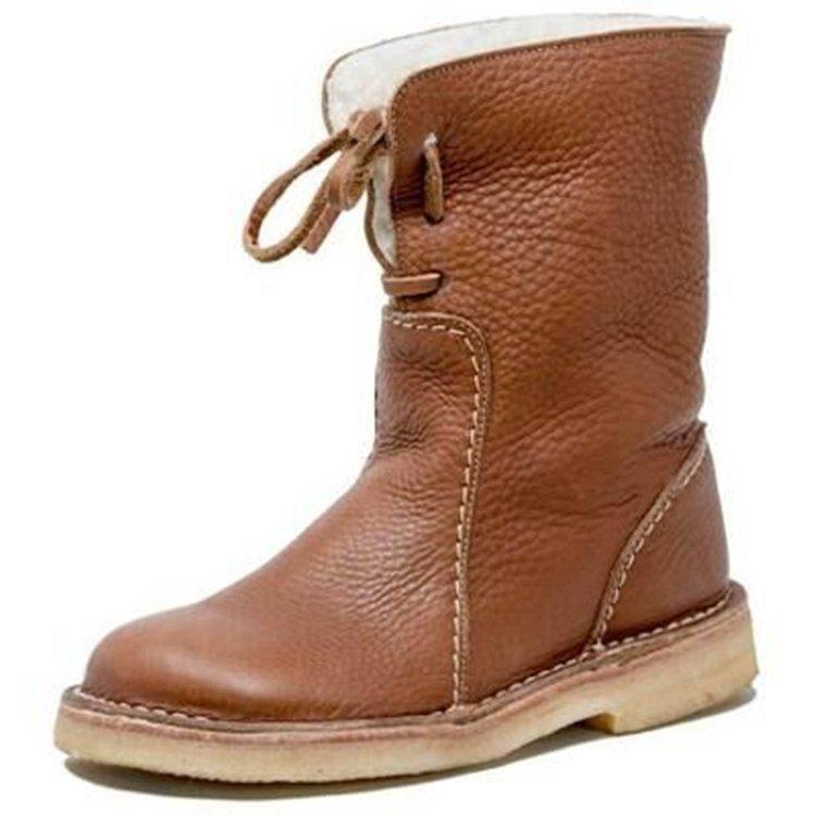 Scarlett Women's Waterproof Winter Boots – Warm Wool-Lined Boots with Stable Heel & Everyday Comfort