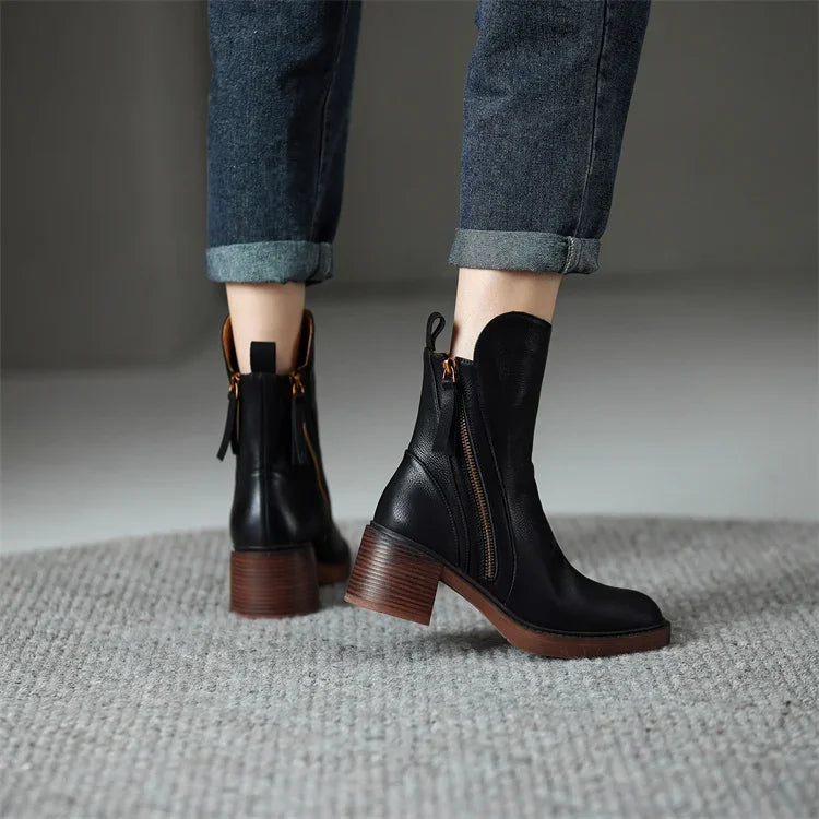 Alexander Women's Ankle Boots – Sophisticated & Long-Lasting Premium Leather Boots with a Timeless Style