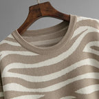 Richard Women's Cashmere Set – Chic Zebra-Print Design, Plush & Cozy