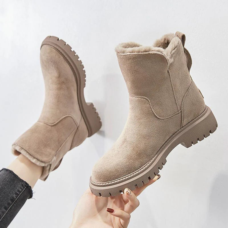 George Women's Winter Boots – Cozy Soft-Suede Boots with Cozy Lining & Non-Slip Sole