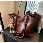 Valeria Women's Tote Bag – Spacious Vegan Leather Bag with Vintage Charm
