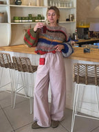 Diane Multicolor Mohair Sweater – Bold Style & Snug Comfort for Women