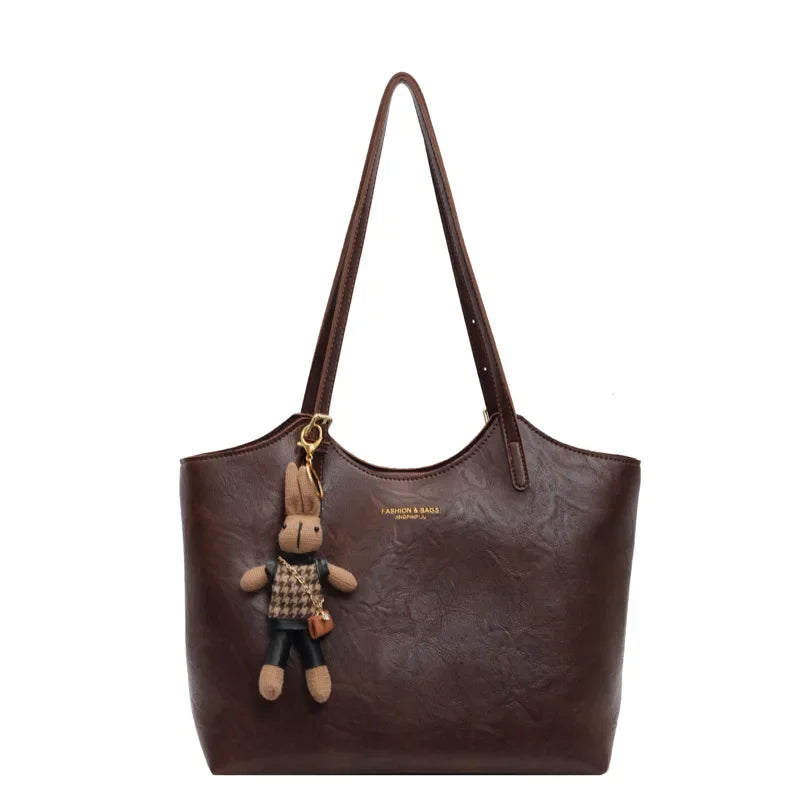 Emma Women’s Tote Bag – Vintage Vegan Leather Shoulder Bag with Spacious Design