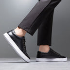 Felix Men's Leather Sneakers – Sleek Genuine Leather Sneakers with a Cushioned Sole and Timeless Design