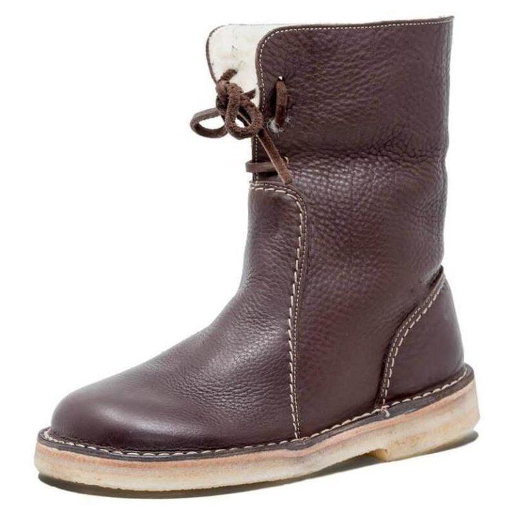 Scarlett Women's Waterproof Winter Boots – Warm Wool-Lined Boots with Stable Heel & Everyday Comfort