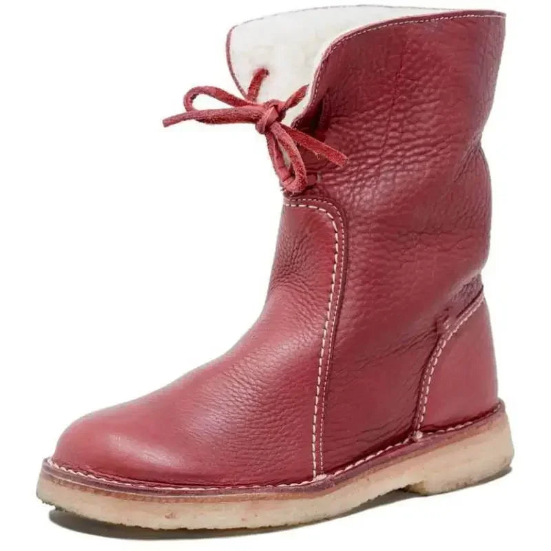 Scarlett Women's Faux Fur Winter Boots – Warm Slip-On Boots with Anti-Slip Sole & Cozy Lining