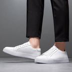 Felix Men's Leather Sneakers – Sleek Genuine Leather Sneakers with a Cushioned Sole and Timeless Design
