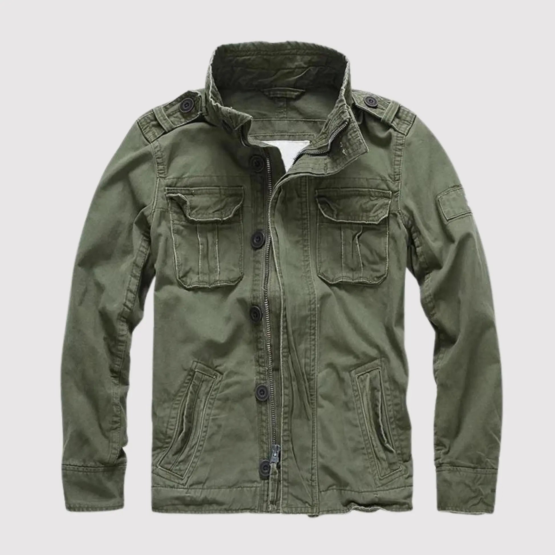 Emmanuel Men’s Casual Jacket – Lightweight Long Sleeve Coat with Functional Pockets