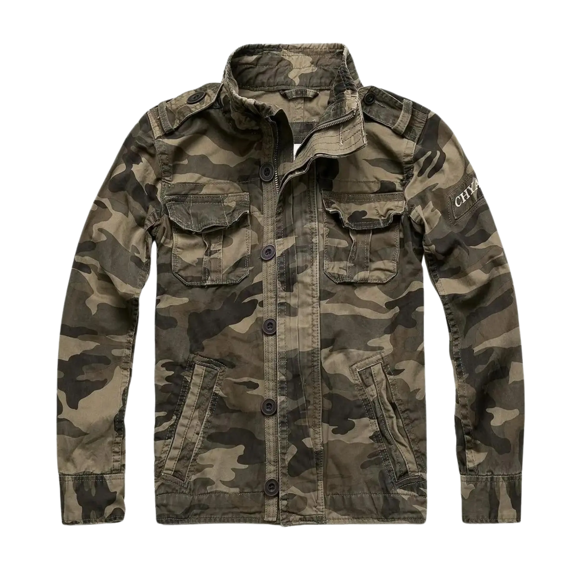 Emmanuel Men’s Casual Jacket – Lightweight Long Sleeve Coat with Functional Pockets