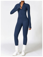 Tessa Women's Winter Onesie – Cozy Fleece-Lined Jumpsuit with Flexible Fabric and Adjustable Neckline