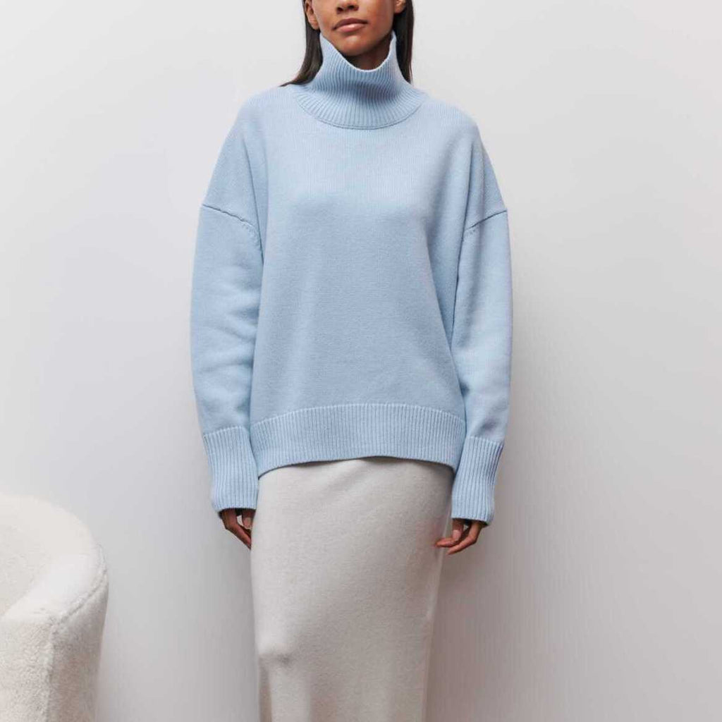 Camille Women’s Soft Knit Jumper – Elegant Warm Winter Sweater with Relaxed Fit