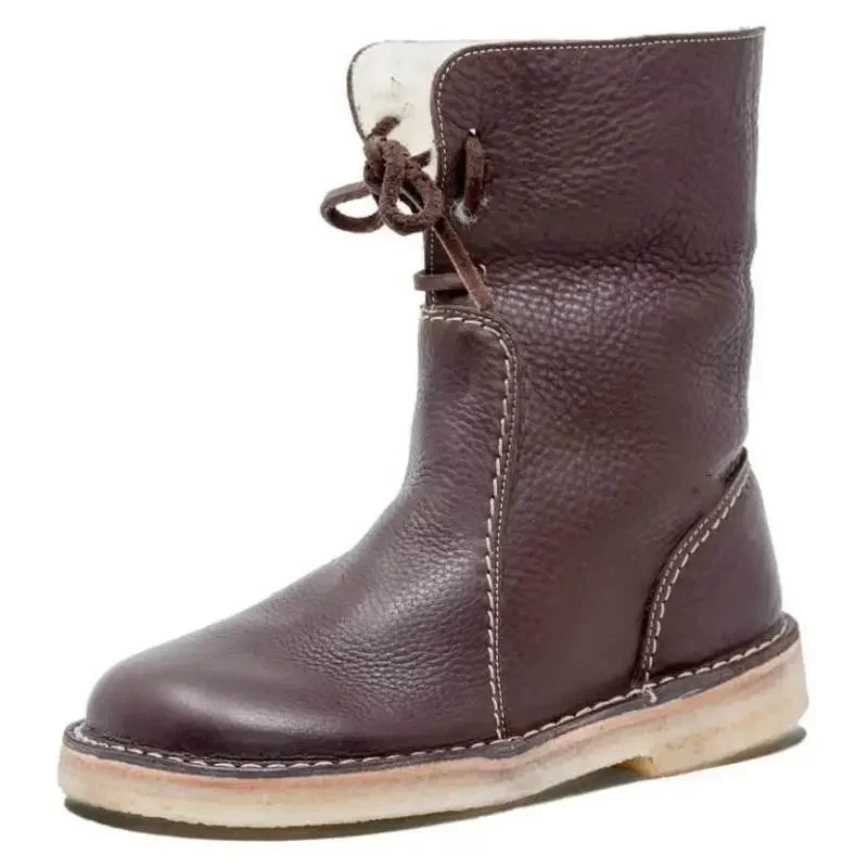 Scarlett Women's Faux Fur Winter Boots – Warm Slip-On Boots with Anti-Slip Sole & Cozy Lining