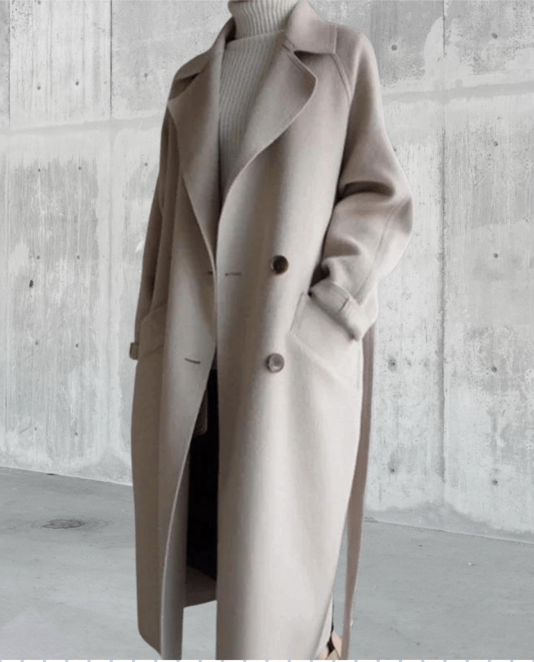 Emily Women's Long Wool Coat – Stylish & Cozy Timeless Winter Coat