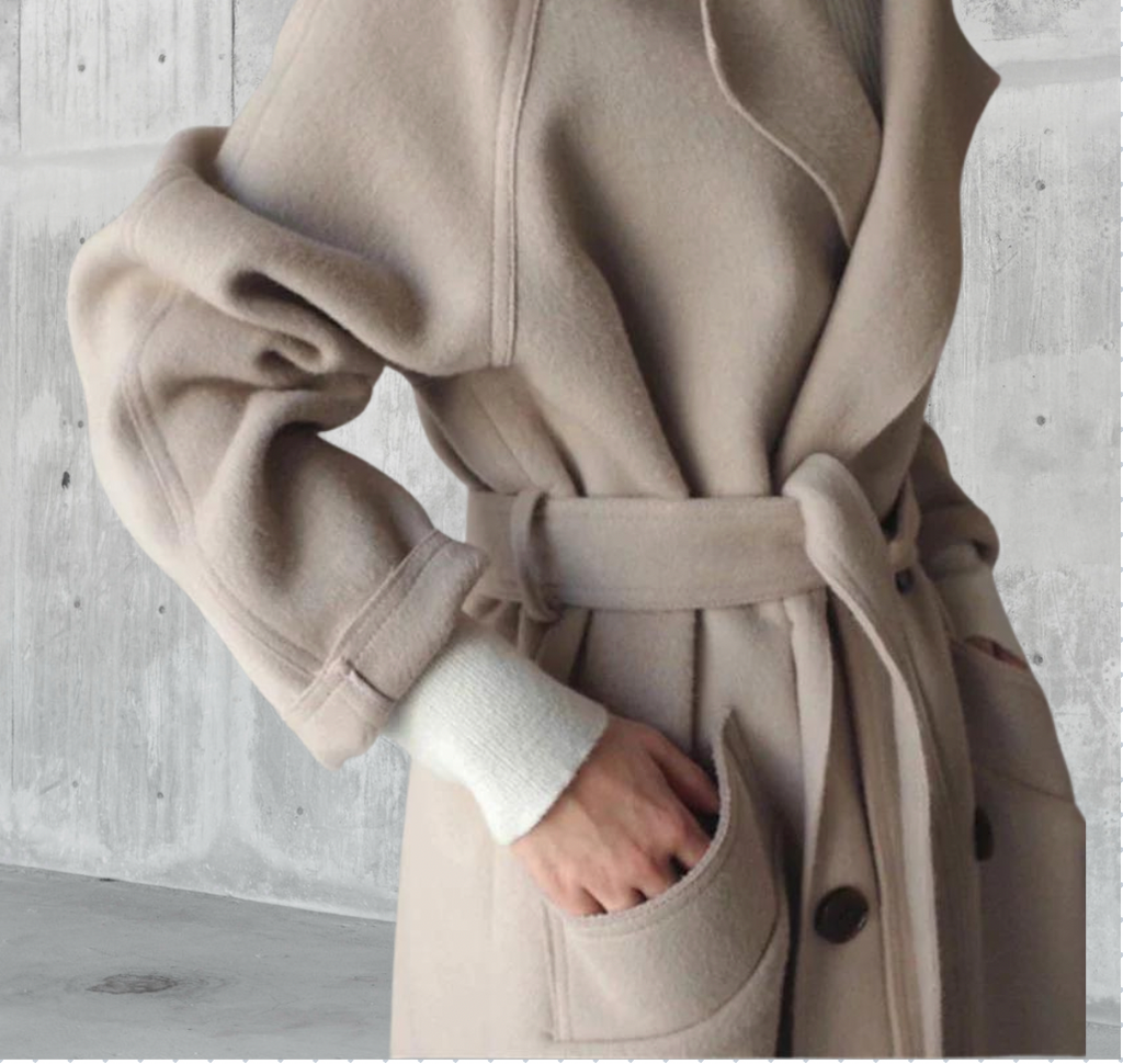 Emily Women's Long Wool Coat – Stylish & Cozy Timeless Winter Coat
