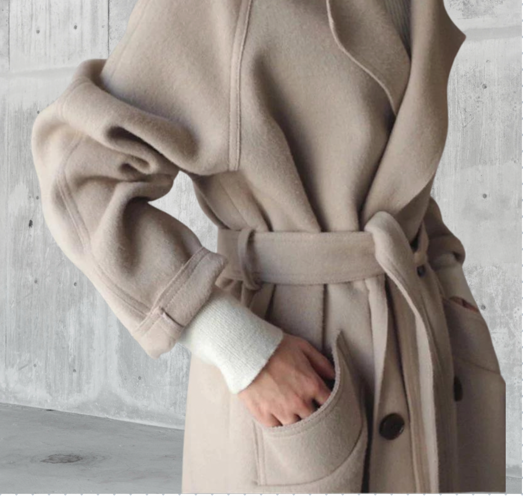 Emily Women's Long Wool Coat – Stylish & Cozy Timeless Winter Coat