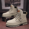 Peter Men's Lace-Up Boots – Rugged Leather Shoes with Non-Slip Sole & Premium Comfort