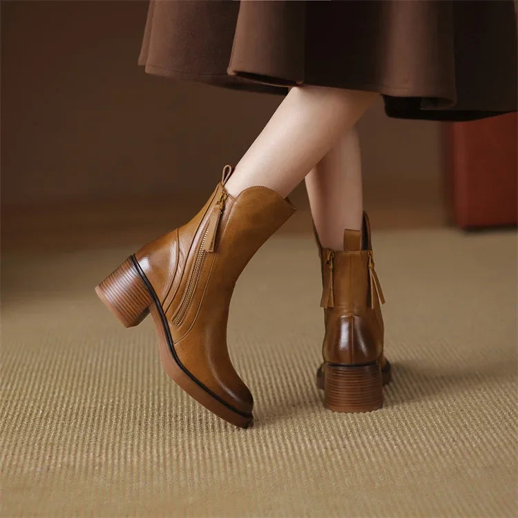 Alexander Women's Ankle Boots – Sophisticated & Long-Lasting Premium Leather Boots with a Timeless Style