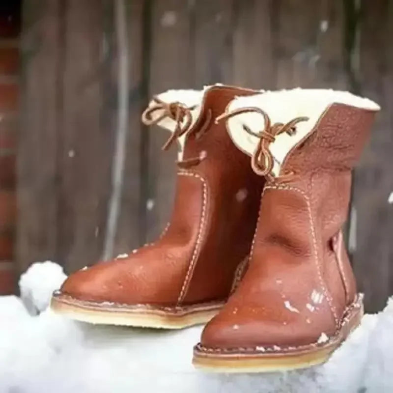 Sophie Women’s Winter Boots – Warm Faux Fur Boots with Slip-On Comfort & Grip Sole