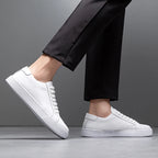 Felix Men's Leather Sneakers – Sleek Genuine Leather Sneakers with a Cushioned Sole and Timeless Design