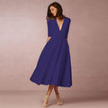 Stanley Women's Midi Dress – Fitted Cotton Dress with an Refined Cut