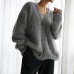 Natalie Women's Cashmere Sweater – Relaxed Refined Cardigan & Timeless Cozy Comfort
