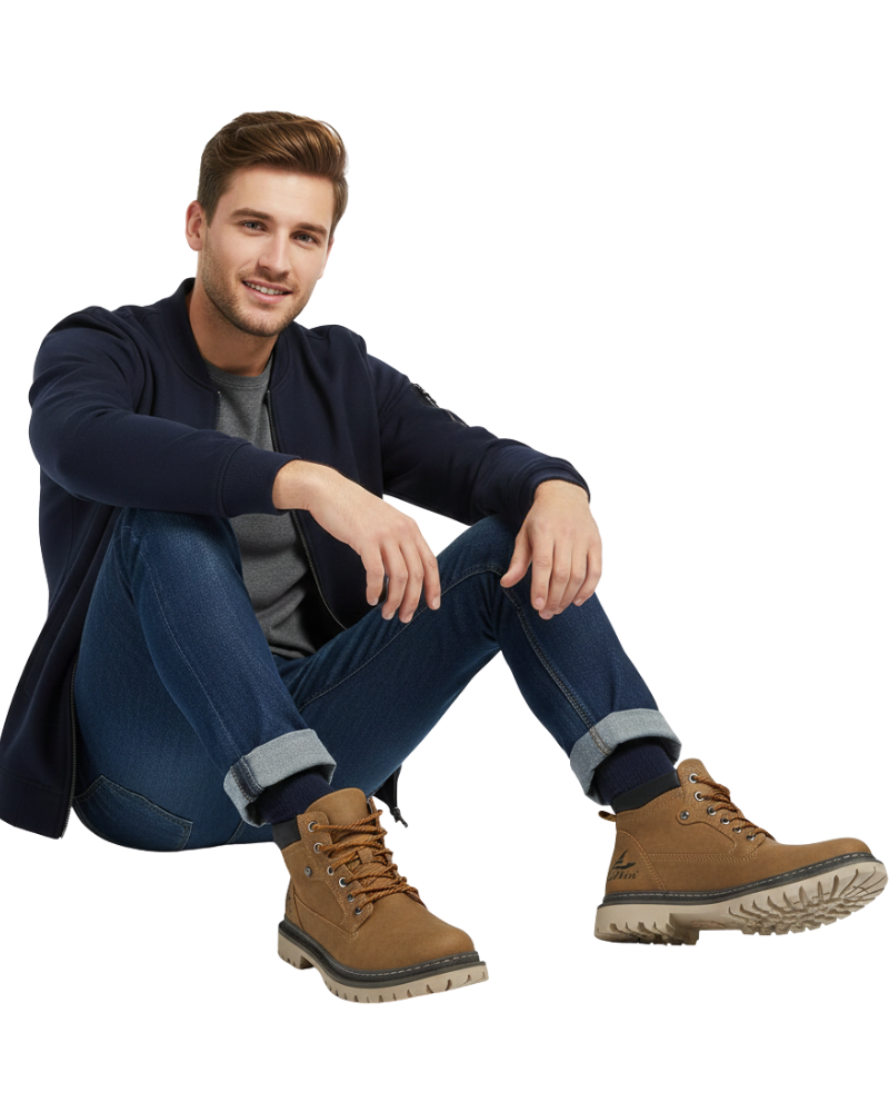 Caitlin Men's Leather Boots – Sophisticated, All-Day Comfort with a Long-Lasting Sole