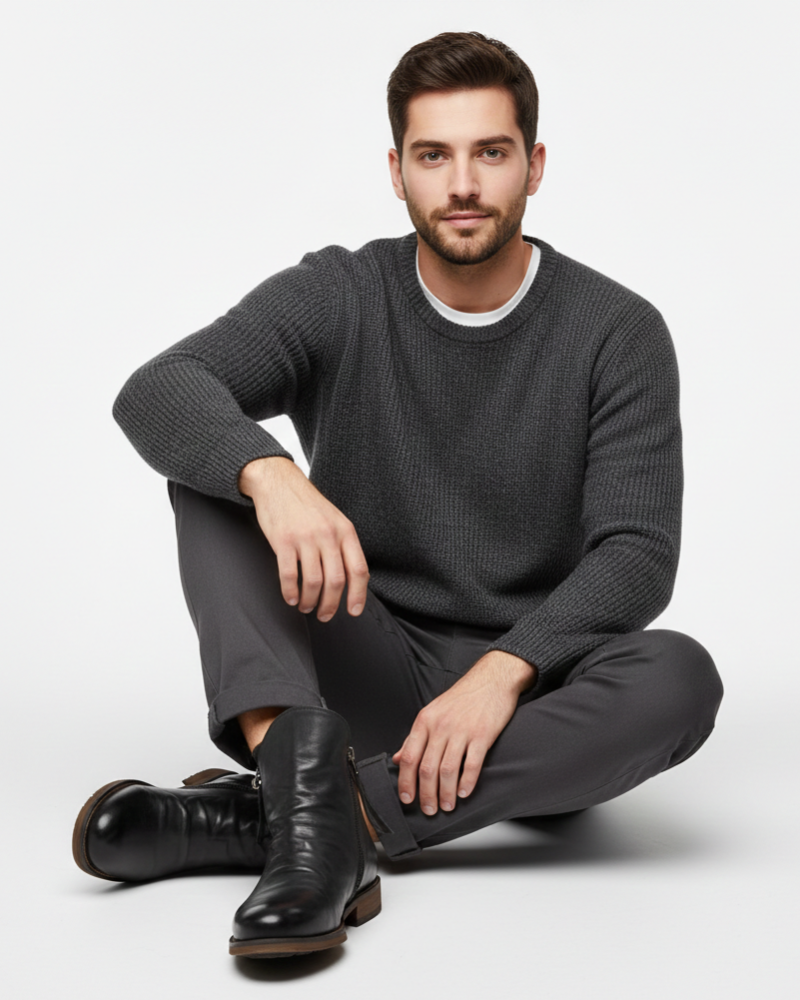 Connor Men's Zip-Up Ankle Boots – Modern Chelsea-Inspired Boots with Sleek Everyday Style